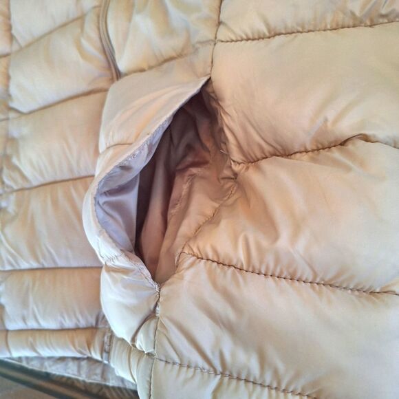 Love Tree Ultra Light Travel Packable Puffer Vest Women's Juniors L Khaki Zip Up - Picture 8 of 16